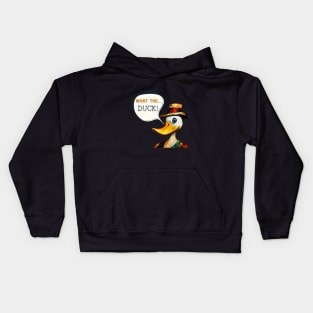 What the duck..? gift present ideas Kids Hoodie